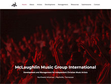 Tablet Screenshot of mclaughlinmusicgroup.com